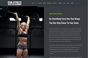 Gym & Fitness WordPress Theme, a WordPress Template by Visualmodo (Thumbnail 3 of 25)