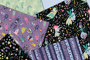 Midsummer Fairies Digital Papers, a Pattern Graphic by Lilla Bölecz (Thumbnail 2 of 6)