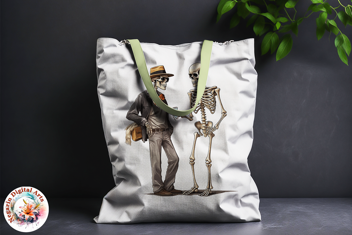 Watercolor Skeloten Guy Clipart, an Object Graphic by Negarin Digital Art (Photo 11 of 11)