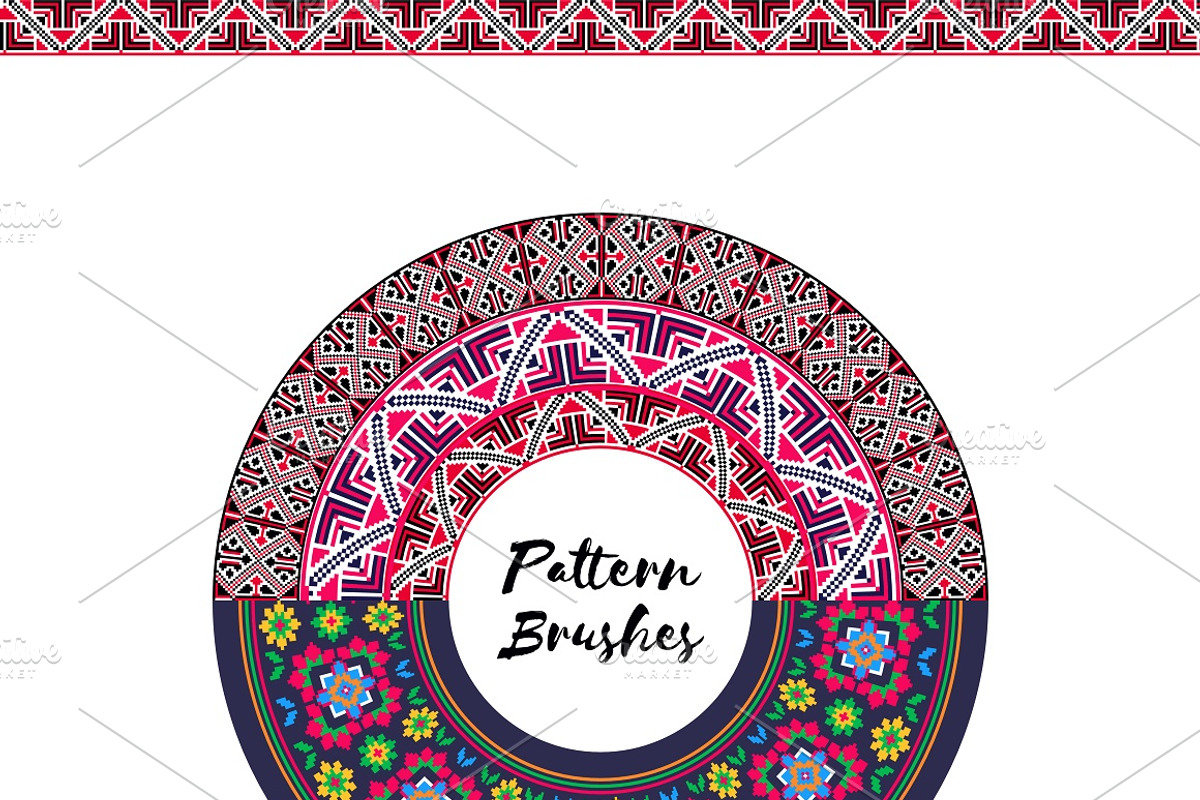 Ukrainian Embroidery: Brushes&Frames, an Object Graphic by MarynArts (Photo 13 of 13)