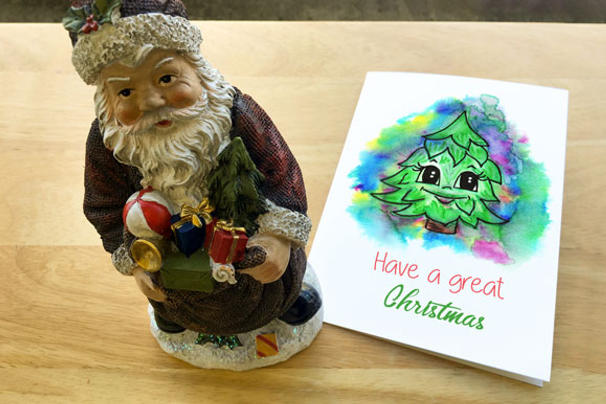 Very Merry Christmas Watercolor Kit, a Decorative Illustration by Sunshine Art Shop (Photo 8 of 8)