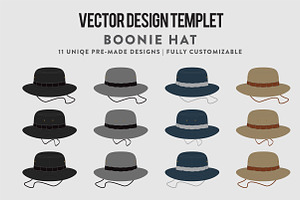 Hat Template - Boonie Hat