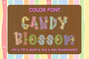 Candy Blossom - Color Font, a Serif Font by Adalin Shop (Thumbnail 1 of 3)
