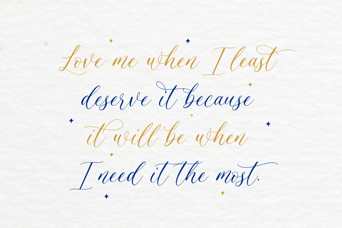 Romantic Lovely - Calligraphy Font, a Script Font by Sronstudio (Photo 14 of 23)
