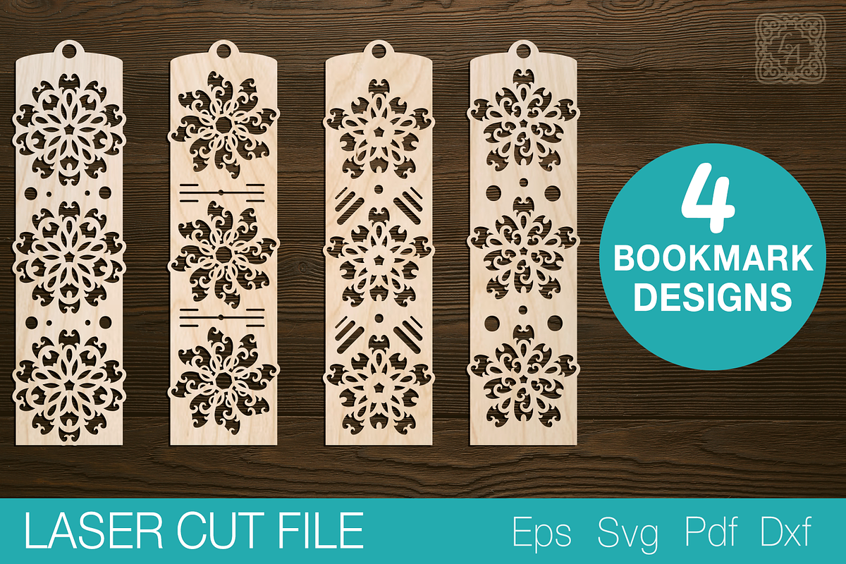 Bookmark Laser Cut SVG, a Templates & Theme by Lerina Art (Photo 1 of 3)