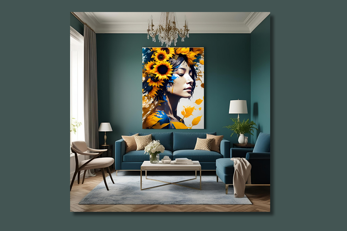 Sunflower Serenity Canvas Art Print, an Arts & Entertainment Photo by FakhiiDesigns (Photo 3 of 5)