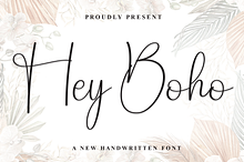 Hey Boho | Script Font