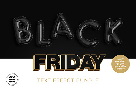 Black Friday Text Effect Bundle