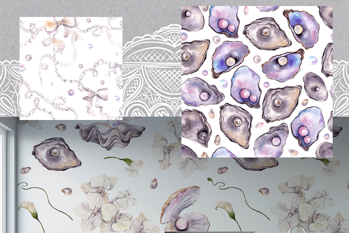 Pearls. Watercolor and graphic, an Object Graphic by ma_i_vi (Photo 9 of 10)