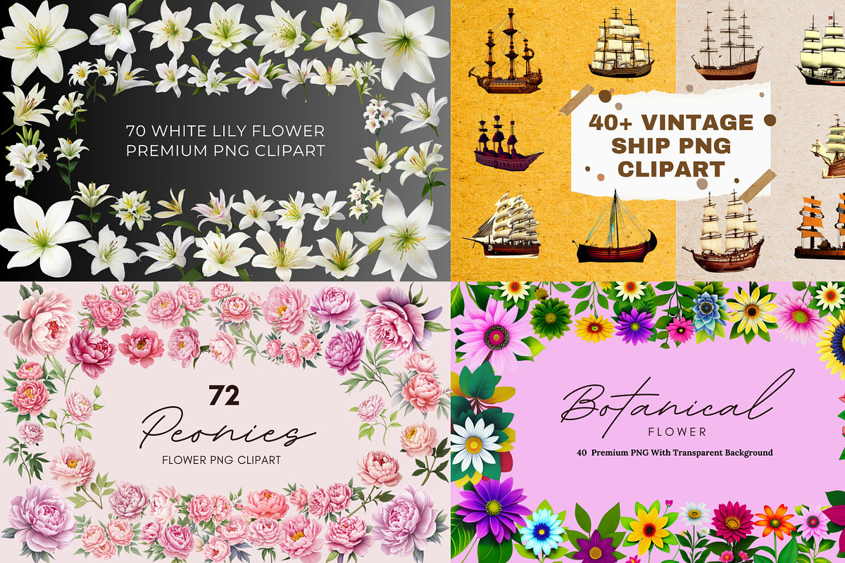 4689+ PNG's Clipart Elements Bundle, an Object Graphic by AN Productions (Photo 18 of 29)
