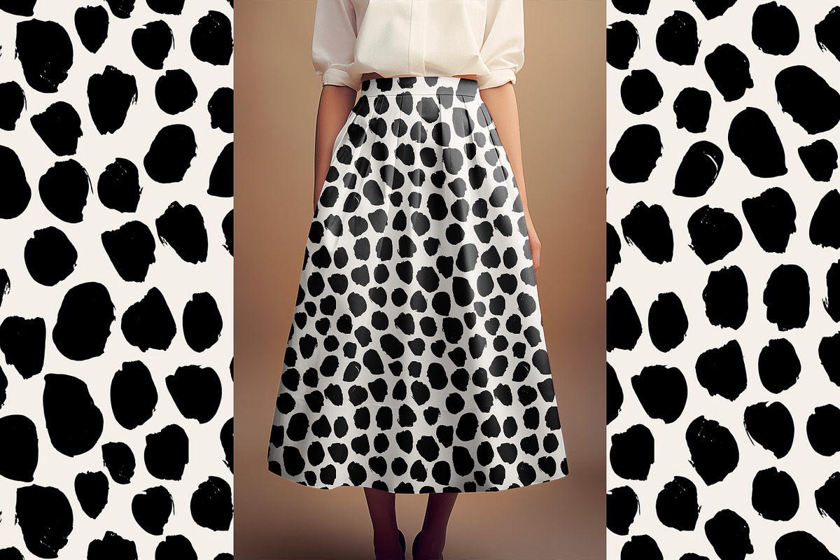 Black Brush Dots, a Pattern Graphic by MalyskaStudio (Photo 3 of 9)