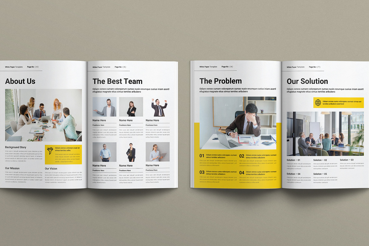 Digital White Paper Template, a Brochure Template by E-Type (Photo 3 of 7)