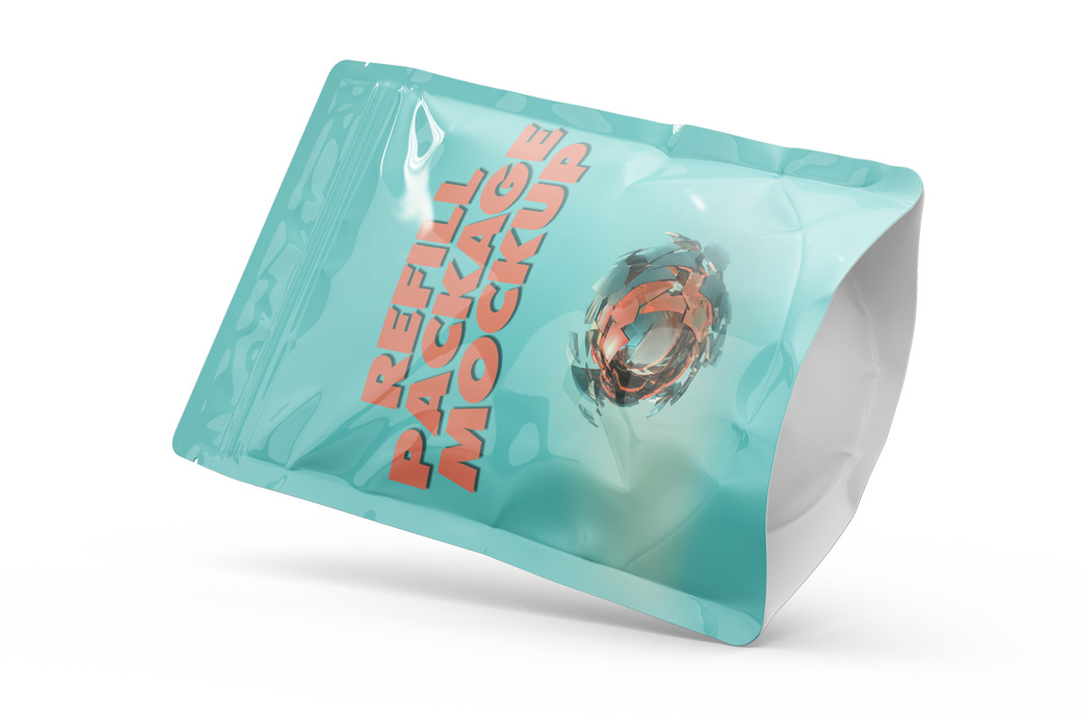 Refill Package Mockup, a Cups & Container Mockup by PixelMockup (Photo 6 of 17)