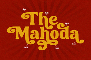 Mahoda Display Retro Serif Font