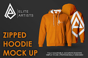 Zipped Hoodie Mock Up, a Hoody Mockup by ELITE ARTISTS (Thumbnail 1 of 3)