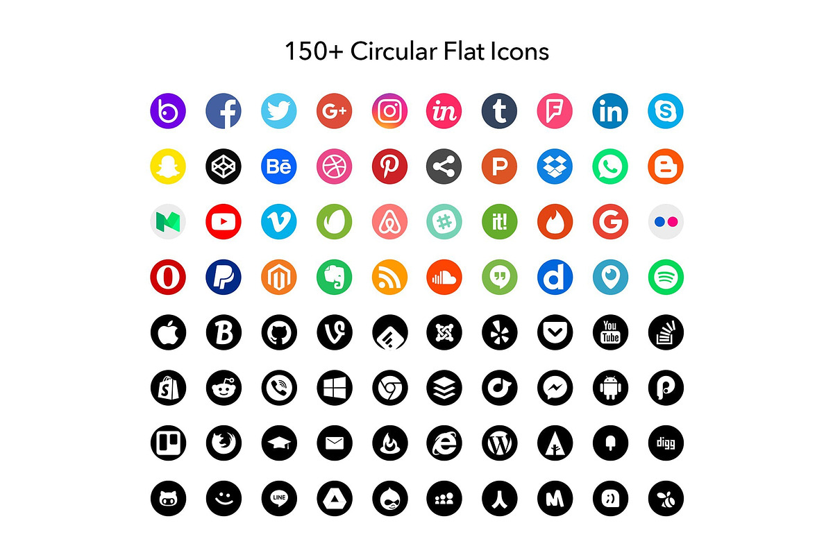 500+ Social Media Icons, a Solid Icon by CreativesCastle (Photo 2 of 4)