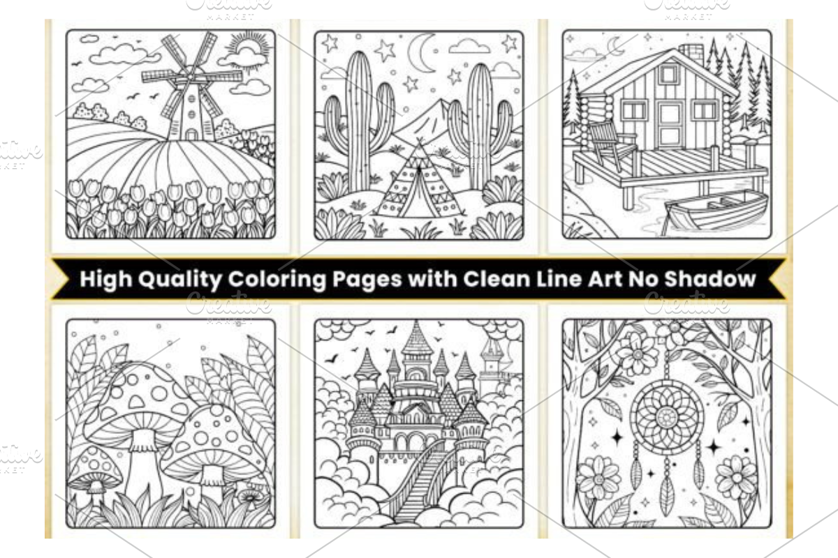 Stress Relief Adult Coloring Book, a Decorative Illustration by Design Station (Photo 2 of 4)