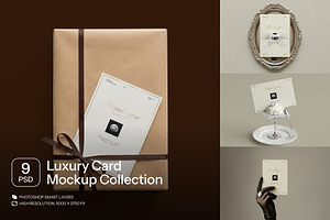 Luxury Stationery Card Mockup Bundle, a Product Mockup by Wildfield Studio