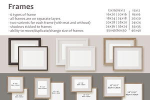 NEUTRAL INTERIORS Wall&Frame Mockups