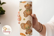 Pumpkin Teddy Autumn Pattern, a Pattern Graphic by CpSnowy (Thumbnail 3 of 5)