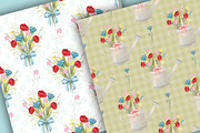 Wild flowers digital paper pack, a Pattern Graphic by designloverstudio (Thumbnail 6 of 7)