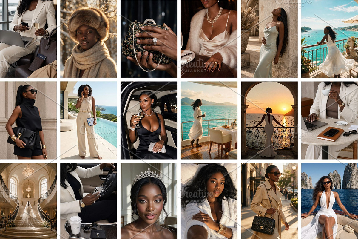 Luxury Melanin Woman Stock Photos, a Person Photo by Selenique Studio (Photo 7 of 12)