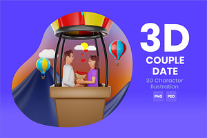 Couple Date 3D Character