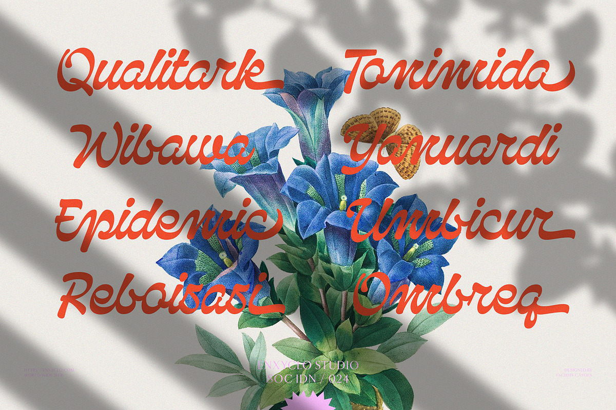 NCL Qanproy Woldriug, a Script Font by Enxyclo Studio (Photo 11 of 19)
