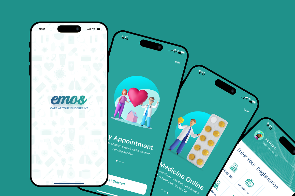 Health care app design, a Design Template by RayeesKhan (Photo 1 of 3)