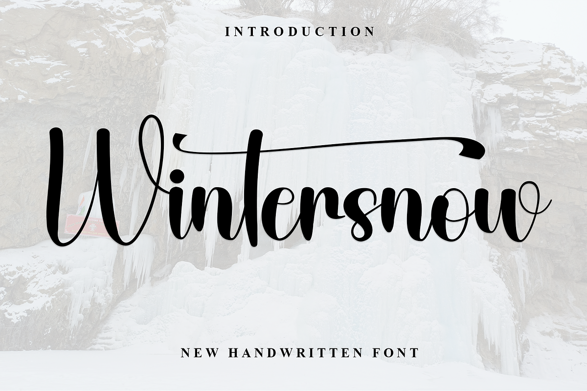 Wintersnow, a Handwritten Font by InermediaSTUDIO (Photo 1 of 8)