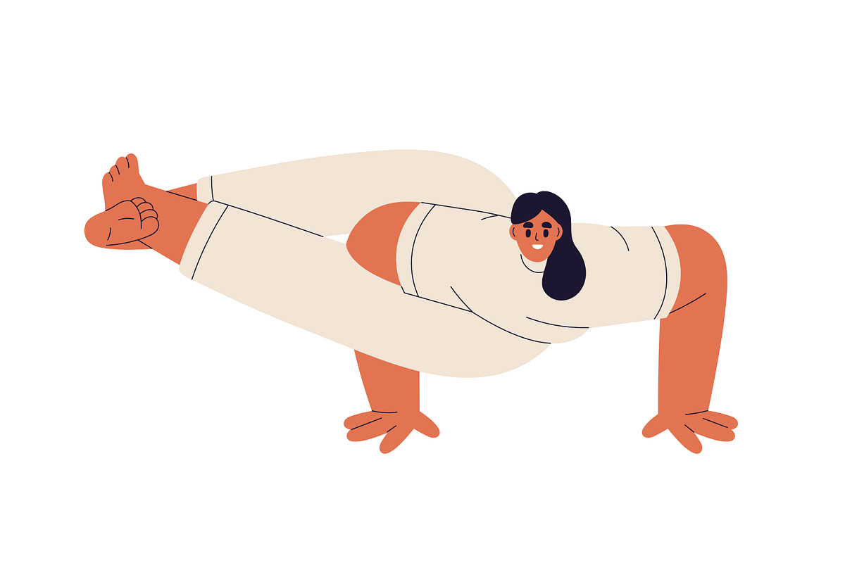 Women exercising in yoga asanas set, a Sport Illustration by Good Studio (Photo 8 of 13)