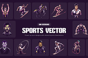 Sports vector Illustration Set, a Sport Illustration by Brickclay (Thumbnail 1 of 9)