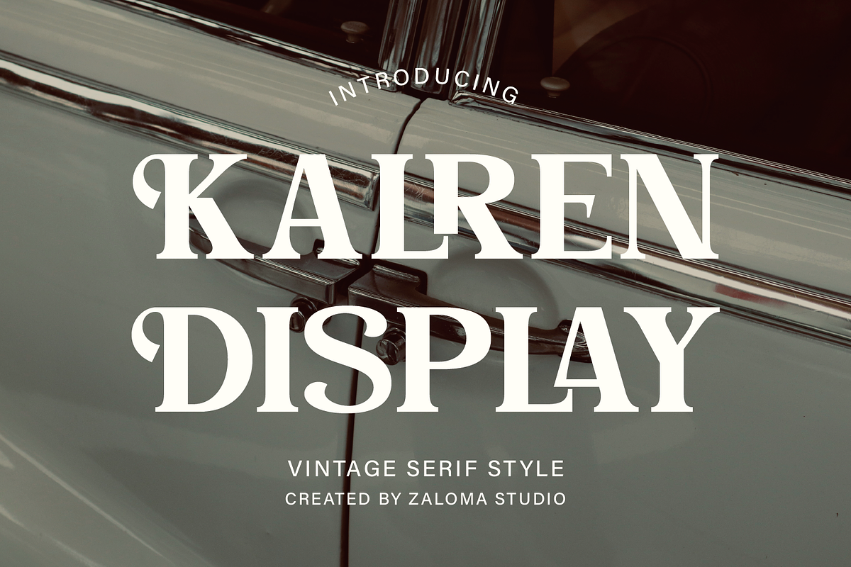 Kalren Display, a Serif Font by Zaloma Studio (Photo 1 of 13)