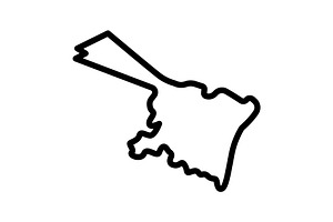 Albany map black icon, an Outline Icon by Creative priyanka