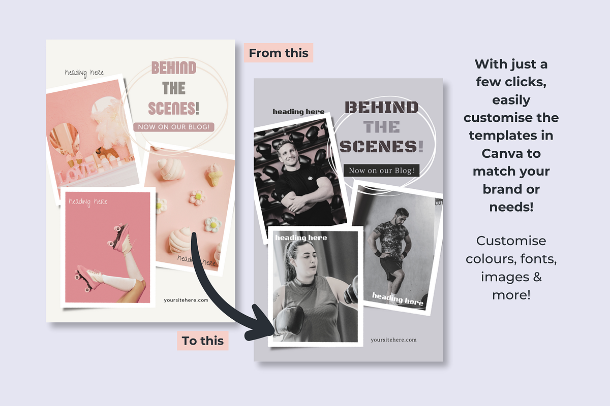 Pinterest Canva Templates | Neutral, a Social Media Template by Monarch 21 Design (Photo 5 of 6)