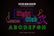 Editable Vector Neon Creator Effect, a Decorative Illustration by Photoshop Action (Thumbnail 9 of 11)