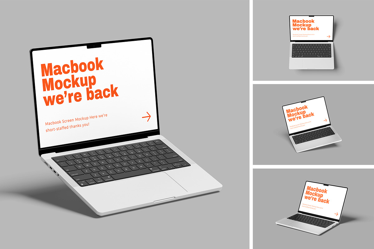 Macbook Mockup, a Mac Mockup by AnasStudio (Photo 1 of 5)