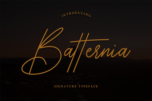 Batternia Handwritten Typeface preview 8