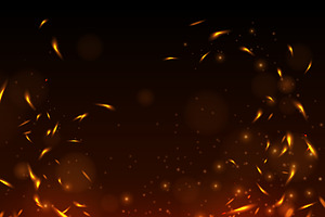Fire Sparks On Transparent Backgroun, a Background Graphic by Black White Mouse Design