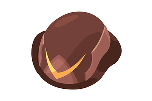 Fireman helmet icon, side view, an Object Illustration by Things for designers