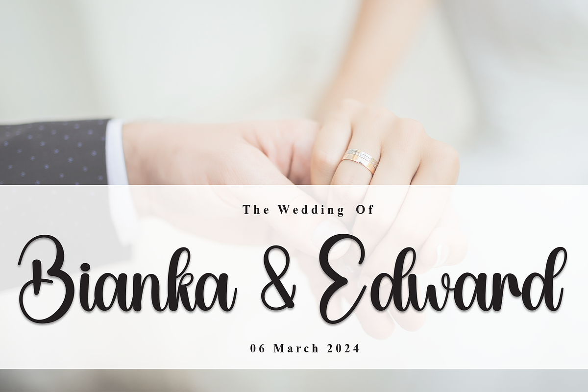 Wedding | Script Font, a Handwritten Font by Scratchones (Photo 3 of 9)