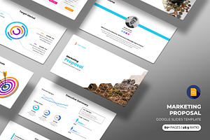 Marketing Proposal Google Slides, a Presentation Template by White Graphic