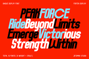 Forten Display, a Sans Serif Font by Jetsmax® Studio (Thumbnail 5 of 10)