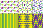 Mardi Gras watercolor set, an Illustration by DollyPotterson (Thumbnail 7 of 7)