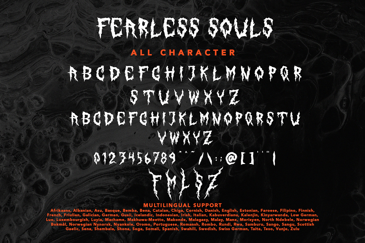Fearless Souls, a Blackletter Font by HATFSTUDIO (Photo 7 of 8)