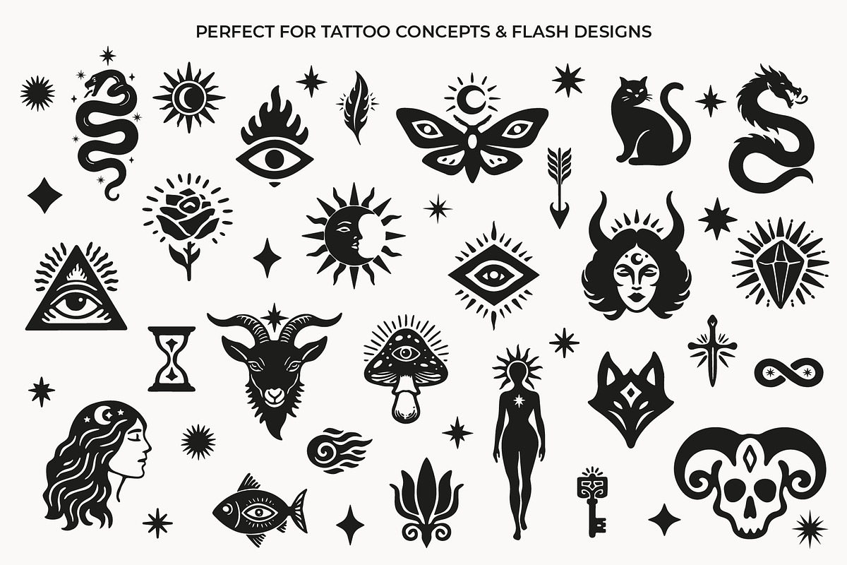 Mystical symbol illustration set, an Object Graphic by NatalieArtShop (Photo 13 of 17)