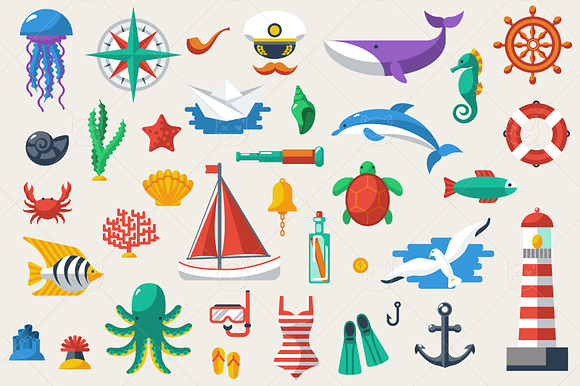 35 Marine Icons
