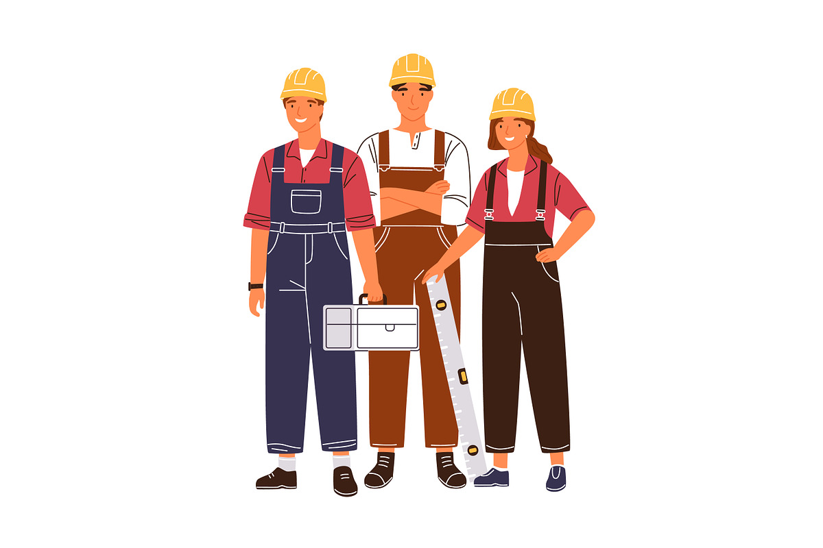 Team of industrial workers, a Person Illustration by Good Studio (Photo 5 of 5)