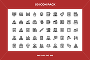 Literature icons, an Outline Icon by Wencory (Thumbnail 1 of 2)