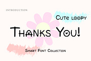 Cute loopy, a Blackletter Font by Wow Magic (Thumbnail 3 of 3)